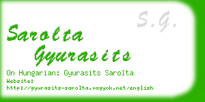 sarolta gyurasits business card